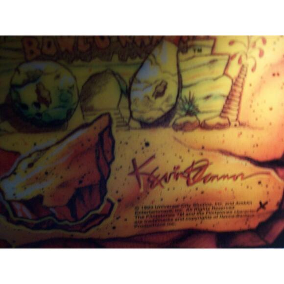 The Flintstones Pinball Machine Translite Game Art Original NOS 1994 - Picture 6 of 10